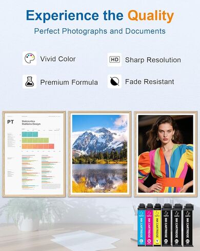 مجموعة خراطيش الحبر المعاد تصنيعها بديلة لخراطيش حبر Epson لطابعة Epson WF-2760 WF-2630 WF-2650 WF-2750 WF-2660 XP-320 XP-420 XP-424(3BK/1C/1M/1Y) in Kuwait