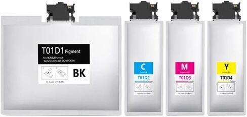 Compatible T01D1 T01D2 T01D3 T01D4 Pigment Ink Cartridges for WF-C529RDT WF-C579RDT WF-C579RD2TWF Printer(1SET) in Saudi Arabia