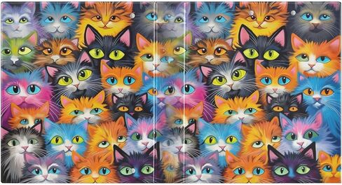 مجلد حلقات مكون من 3 حلقات مقاس 1.5 بوصة من Cute Cats، يحمل 200 ورقة، مجلد متعدد الاستخدامات مع 3 جيوب داخلية للمكتب والمنزل، عبوة واحدة in Kuwait