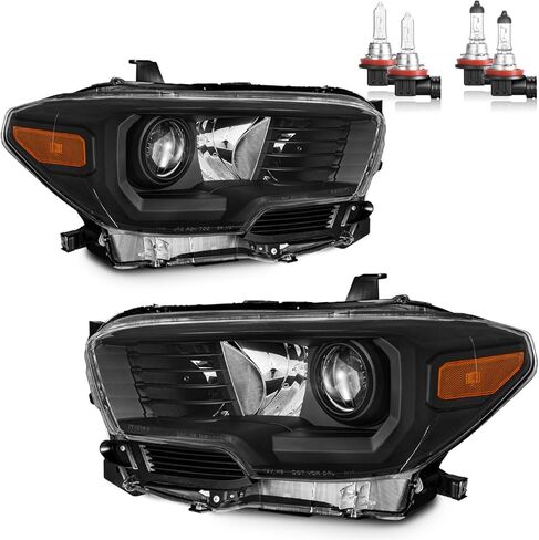 Headlights Assembly for 2016-2023 Toyota Tacoma (Fits Models w/o Factory LED DRL Only) Headlamp Replacement Driver & Passenger Side in Saudi Arabia