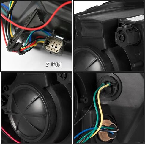 Right Headlight Fit for 2014-2020 Chevy Impala LS/LT,Projector Halogen Headlamp OE Style Replacement Right Passenger Side Black Housing GM2503417(NOT for HID/Xenon Headlights Model) in Kuwait