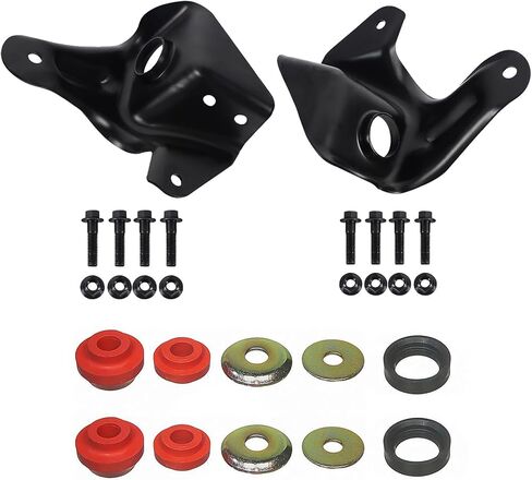 BST BSSP For 1980–1996 Ford Bronco F100 F150 F250 F350 2WD Front Radius Arm Bracket and Bushings Kit Set Pair, Left Driver & Right Passenger Side, Replace # 523-018,523-020 in Kuwait
