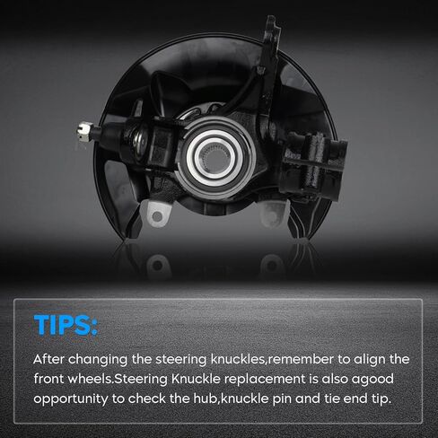 Front Left Steering Knuckle & Wheel Bearing Hub Assembly Fit for Honda Accord 2013 2014 2015 2016(2016 Accord fits L4 2.4L Model Only), Replace for LK017 51215T2AK01, Driver Side in Kuwait