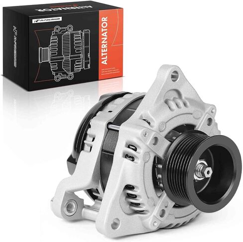 A-Premium Alternator Compatible with F-250 Super Duty F-350 Super Duty F-450 Super Duty F-550 Super Duty, 2011-2022, 6.7L 6.8L, 12V 150A/157A 8-Groove Pulley Clockwise in Kuwait