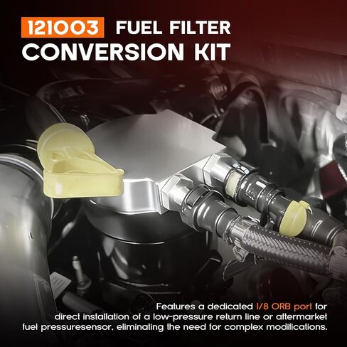 121003 Fuel Filter Conversion Kit Compatible with Ford 6.7L Powerstroke 2011-2025 F-250, F-350, F-450, F-550 in Saudi Arabia