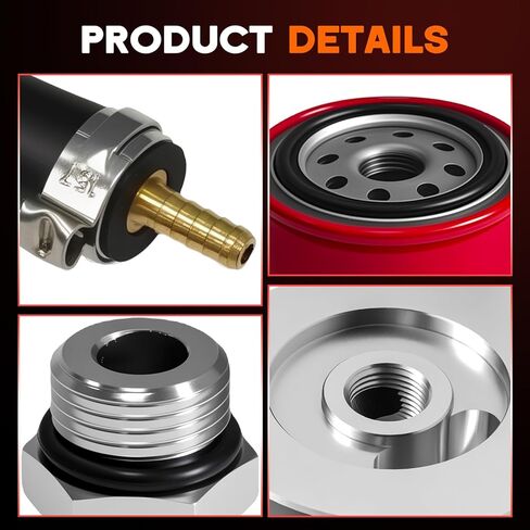 121003 Fuel Filter Conversion Kit Compatible with Ford 6.7L Powerstroke 2011-2025 F-250, F-350, F-450, F-550 in Saudi Arabia