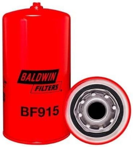 Baldwin BF915 Spin-On Fuel Storage Tank Filter w/Drain – Thread 1-12, OD 3.69″ × Length 7.41″, Absolute 25 Micron – Replaces Donaldson P551915, FF5011/FF5013, CIM-TEK 700-02 (Pack of 6) in Kuwait