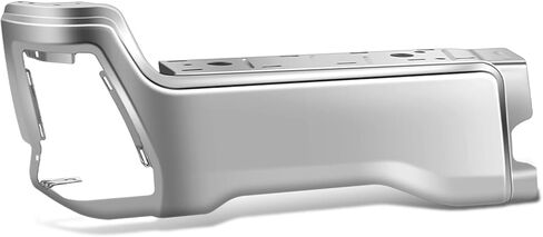PM PERFORMOTOR Rear Bumper End Cap Replacement Compatible with 2023-2025 Ford F250 F350 F450 Super Duty, Steel, w/o Parking Sensor Holes, Driver Left Side, Paint to Match Black in Kuwait