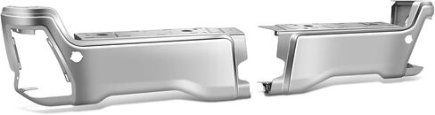 PM PERFORMOTOR Rear Bumper End Cap Replacement Compatible with 2023-2025 Ford F250 F350 F450 Super Duty, Steel, w/o Parking Sensor Holes, Driver Left Side, Paint to Match Black in Kuwait