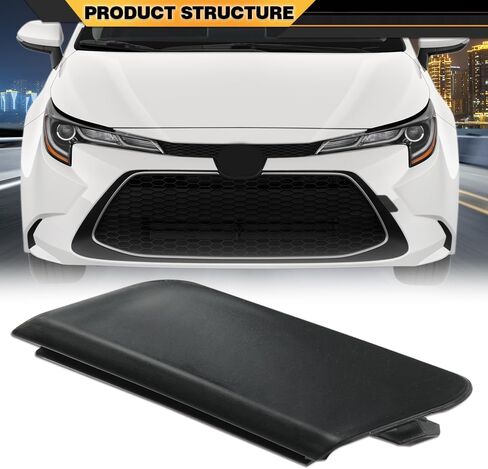 CNNELL Front Bumper Tow Eye Hook Cover Cap Compatible with Toyota Corolla LE XLE 2020 2021 5212812920 in Kuwait