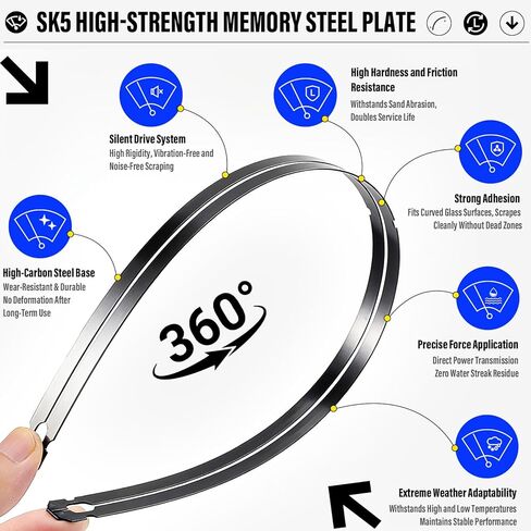 Wiper blade Replacement for Chevy Silverado 1500 2024 2023 2022 2021 2020 2019 -Original Factory Quality 22"+22" (Set of 2) in Saudi Arabia