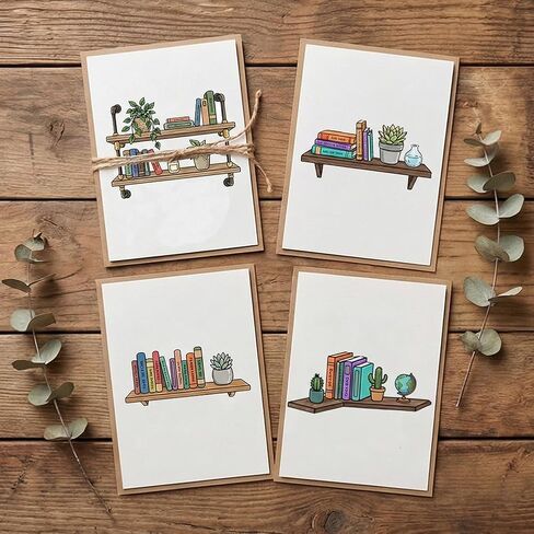 Bookshelf Theme Design Card Making Supplies, Clear Silicone Stamps Metal Frame Die Cuts for Card Making, Stencils for Crafts Reusable DIY Books Scrapbooking Album Arts Crafts Supplies in Kuwait