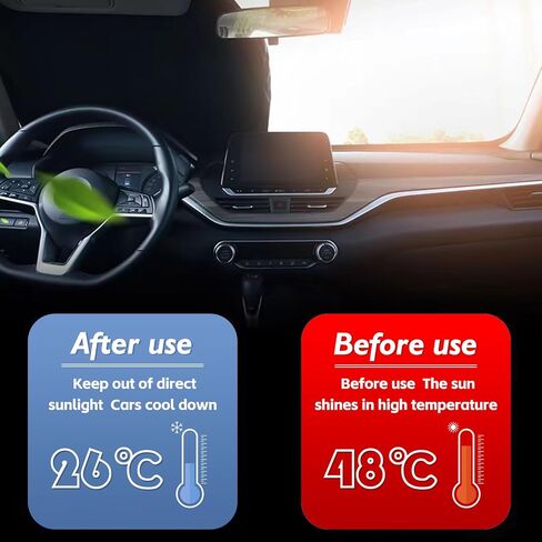 Foldable Car Sunshade Windshield Cover, Universal Fit for Cars, Trucks, SUVs (59 * 31.5 inch) in Saudi Arabia