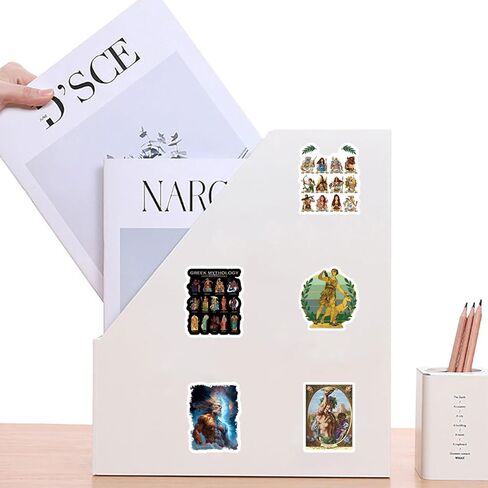 120pcs Greek Mythology Stickers Pack, Aesthetic Cartoon Cute Vinyl Waterproof Decals for Water Bottle,Laptop,Phone,Skateboard,Scrapbooking,Bumper for Party Supply in Saudi Arabia