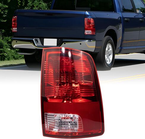 Road Hawk Tail Lights Assembly Compatible with 2009-2018 Dodge Ram 1500 2500 3500 Halogen Taillights w/Bulbs Ram Rear Brake Tail Lamp Replace CH2818124 CH2819124 (Driver and Passenger Side) in Saudi Arabia