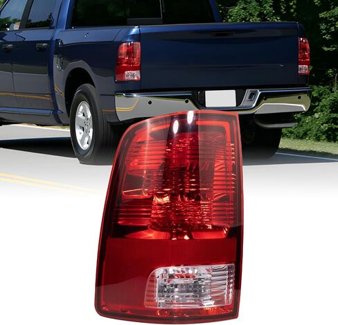 Road Hawk Tail Lights Assembly Compatible with 2009-2018 Dodge Ram 1500 2500 3500 Halogen Taillights w/Bulbs Ram Rear Brake Tail Lamp Replace CH2818124 CH2819124 (Driver and Passenger Side) in Saudi Arabia