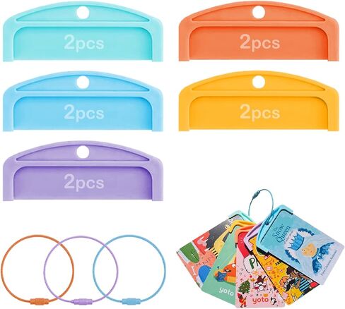 10Pcs Yoto Card Holder with Rings, Card Storage Case for Kids, Compatible with Yoto Mini Cards & Yoto Player Cards, Yoto Accessories in Kuwait