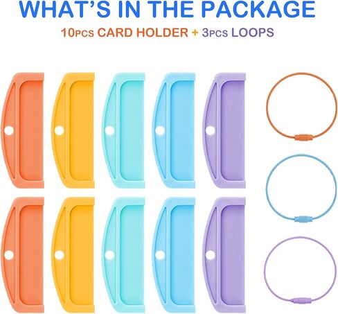 10Pcs Yoto Card Holder with Rings, Card Storage Case for Kids, Compatible with Yoto Mini Cards & Yoto Player Cards, Yoto Accessories in Kuwait