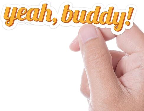 ملصق Yes Buddy، ملصق صالة الألعاب الرياضية لبناء الجسم روني كولمان للقارورة المائية، الكمبيوتر المحمول، زجاجة ماء، أقوال فيلي المضحكة، اقتباسات Jersey Shore in Kuwait