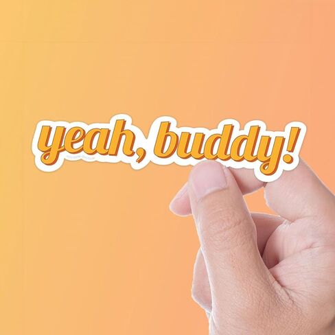 ملصق Yes Buddy، ملصق صالة الألعاب الرياضية لبناء الجسم روني كولمان للقارورة المائية، الكمبيوتر المحمول، زجاجة ماء، أقوال فيلي المضحكة، اقتباسات Jersey Shore in Kuwait