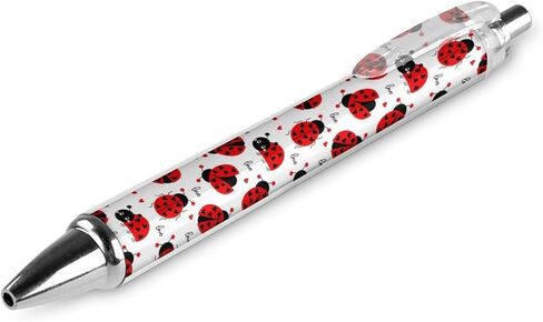 Ladybugs Pattern Ballpoint Pen Retractable Writing Ballpoint Ball Pens Gifts for Work Office Stationery Supplies Gifts in Saudi Arabia