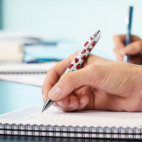 Ladybugs Pattern Ballpoint Pen Retractable Writing Ballpoint Ball Pens Gifts for Work Office Stationery Supplies Gifts in Saudi Arabia