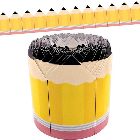 Teacher Created Resources Pencils Die-Cut Rolled Border Trim (TCR9262) in Saudi Arabia