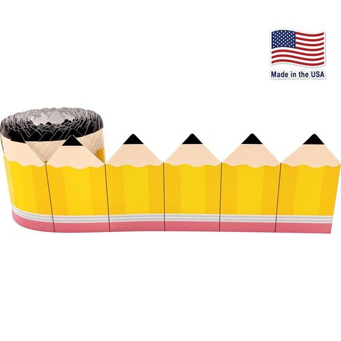 Teacher Created Resources Pencils Die-Cut Rolled Border Trim (TCR9262) in Saudi Arabia