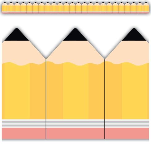 Teacher Created Resources Pencils Die-Cut Rolled Border Trim (TCR9262) in Saudi Arabia