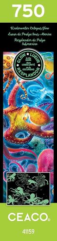 Ceaco - Glow in The Dark - Underwater Octopus - 750 Piece Jigsaw Puzzle in Kuwait