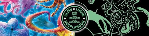 Ceaco - Glow in The Dark - Underwater Octopus - 750 Piece Jigsaw Puzzle in Kuwait