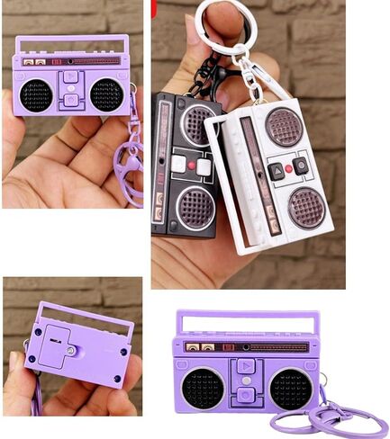 Decorative Recorder Pendant Antique Small Recorder Keychain with Detailed Craftsmanship Texture for Key Bag in Saudi Arabia