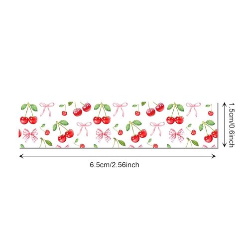 12 Rolls Pink Cherry Bow Washi Tape Set, Sweet Coquette Bowknot Plaid Pattern Decorative Masking Tapes for Scrapbook, Journaling, Planner, DIY Art Crafts, Gift Wrapping, Card Making, Girls Birthday in Saudi Arabia