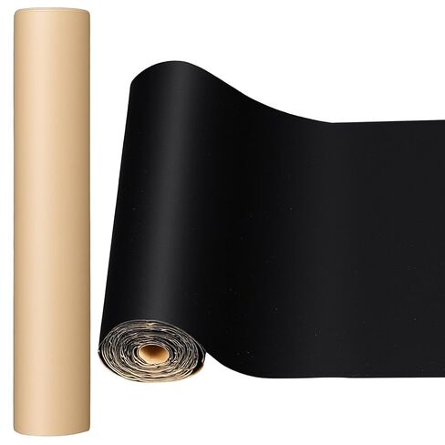 Sibba Self Adhesive Felt Fabric 15.7 x 157 Inch Soft Black Velvet Drawer Liner Roll Peel and Stick Felt DIY Velvet Fabric Felts Sheet with Adhesive Backing, Arts Crafts Tape for Drawer Jewelry Box in Kuwait