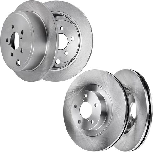 AUTOCLUB Brake Rotors for 2010 2011 2012 2013 2014 Subaru Legacy Outback, 2009 2010 2011 2012 2013 2014 Subaru Impreza Forester Brakes, Replacement 11.54" Front and 11.25" Rear in Saudi Arabia