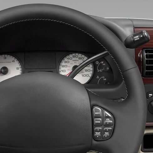 MEWANT DIY Stitching Steering Wheel Cover Wrap for Ford Excursion 2002-2005 F-250 F-350 F-450 F-550 2003-2007 Steering Wheel Accessories for Ford F-250 F-350 in Kuwait
