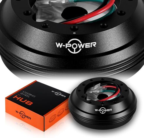 STAY-TUNED, W-POWER Aluminum Rubber Stainless Steel 6-Bolt Steering Wheel Short HUB Adapter, Fit For 1984-2004 Ford Mustang, Fit For 1989-1992 Ford Ranger, Steering Accessories, 3-HUB-OE31-BK in Kuwait