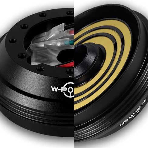 STAY-TUNED, W-POWER Aluminum Rubber Stainless Steel 6-Bolt Steering Wheel Short HUB Adapter, Fit For 1984-2004 Ford Mustang, Fit For 1989-1992 Ford Ranger, Steering Accessories, 3-HUB-OE31-BK in Kuwait