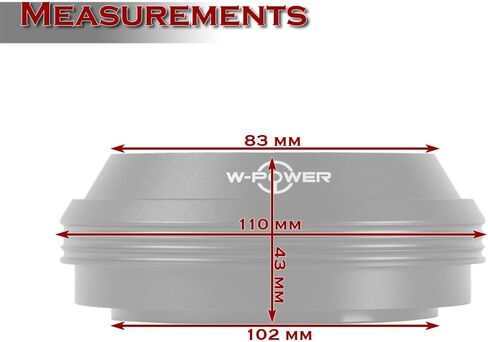 STAY-TUNED, W-POWER Aluminum Rubber Stainless Steel 6-Bolt Steering Wheel Short HUB Adapter, Fit For 1984-2004 Ford Mustang, Fit For 1989-1992 Ford Ranger, Steering Accessories, 3-HUB-OE31-BK in Kuwait