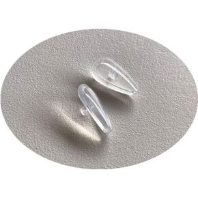 BEHLINE 5 Pairs Air Chamber Eyeglasses Nose Pads Replacement for Oakley Tincup Wingfold Conductor,Soft Silicone Glasses Nose Piece Anti-Slip Nose Guards Nose Bridge Pads,15mm