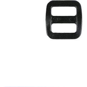 Black Plastic Tri-Glide Slide – For Bag Straps, Rifle Slings, Dog Collars - 1/2 Inch, 25 Pack
