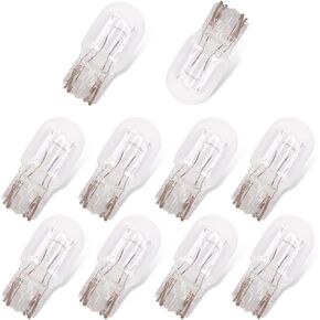 10 PCS Brake Light Bulb, T20 Automotive Miniature Bulb, Daytime Running Light, Turn Signal Light Replacement, Universal for Cars, Trucks, SUV (White #Monofilament)