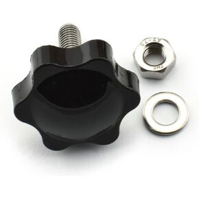 LQ Industrial 6-Set #32 M6x20 Hand Tighten Screw Kit Quick Removal Fasteners 304 Stainless Steel Torx Hard Top Thumb Screw with Washer and Nut