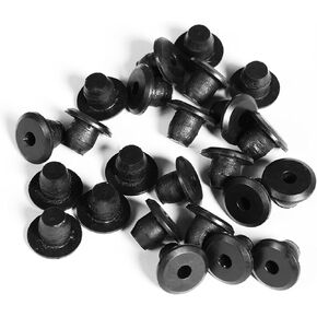 YELLOW JACKET 24pcs 8mm Bottle Jack/Floor Jack Oil Filler Plug Bung, Horizontal Jack Plugs Rubber Reservoir Oil Filler Plug