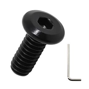 1/4-20 x 1-1/4" Flat Head Hex Socket Cap Screws 25 Pcs, 18-8 (304) Stainless Steel Flat Head Binding Posts Screws, Black Oxide Finish, Fayeploo (with Hex Wrench)
