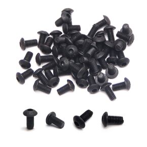 MroMax 50Pcs M8 x 16mm Button Head Socket Cap Bolts Screws, Alloy Steel 10.9 Grade, Allen Socket Drive, Black Oxide Finish, Fully Machine Thread