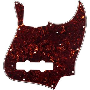 Fender Pure Vintage Pickguard, '64 Jazz Bass, 11-Hole Mount, Brown Shell, 3-Ply