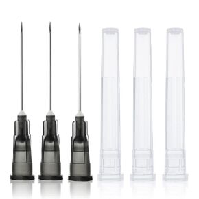 30G 5/16 Inch Dispensing Needle Accessorie, Individually Wrapped Pack of 100