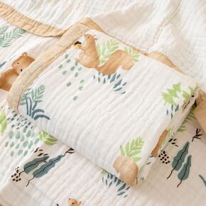 BATTILO PTY Muslin Baby Blankets, Nursery Blankets for Boys Girls, Swaddle Blankets Neutral Soft Lightweight Toddler and Kids Throw Blankets (Flamingo)