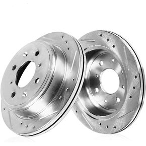 Callahan CDS05803 REAR 258mm Drilled/Slotted 4 Lug [2] Rotors